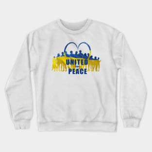 United for Peace, Stand with Ukraine Crewneck Sweatshirt